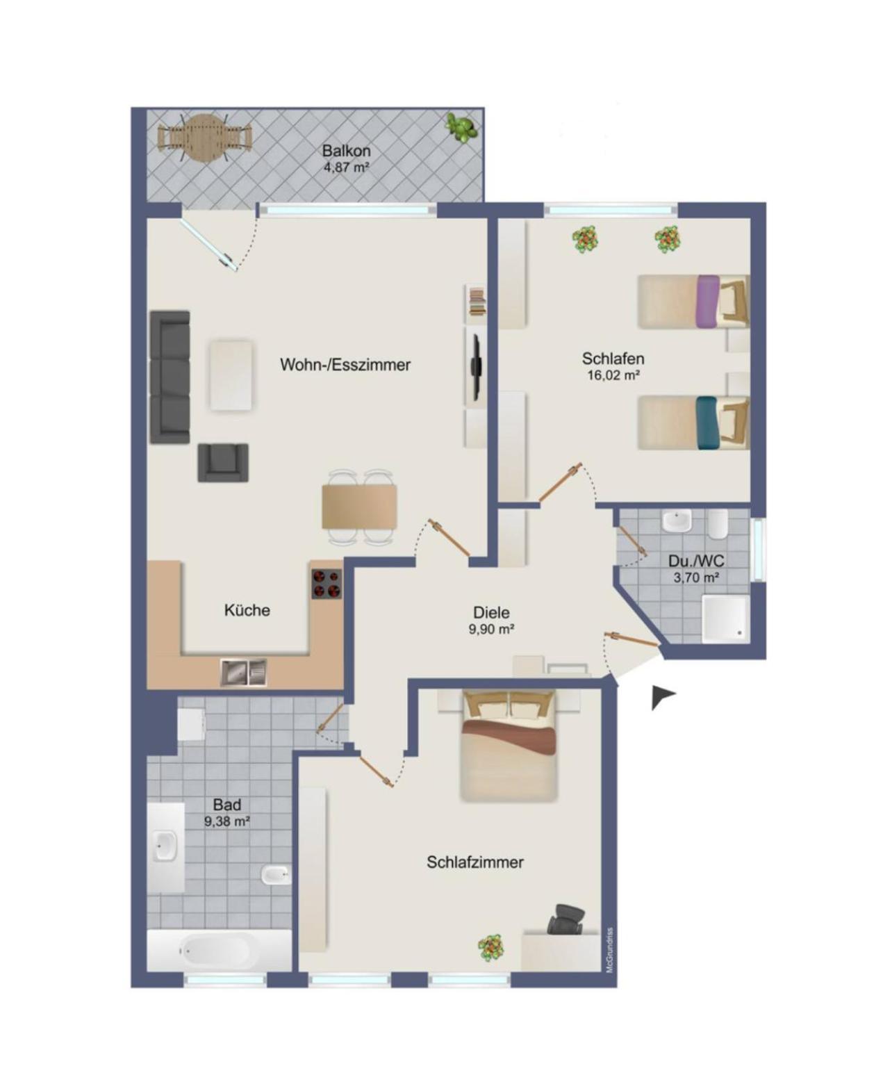 Pottapartments - Mit Balkon Und Kueche - Familienfreundlich Herne Exterior foto